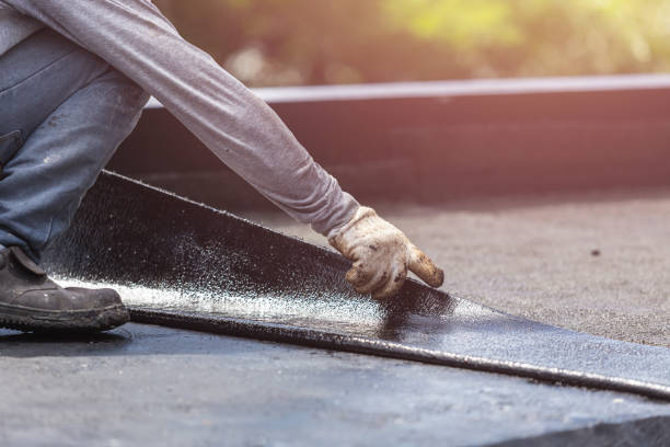 Professional Basement Waterproofing technician working in Galloway, OH